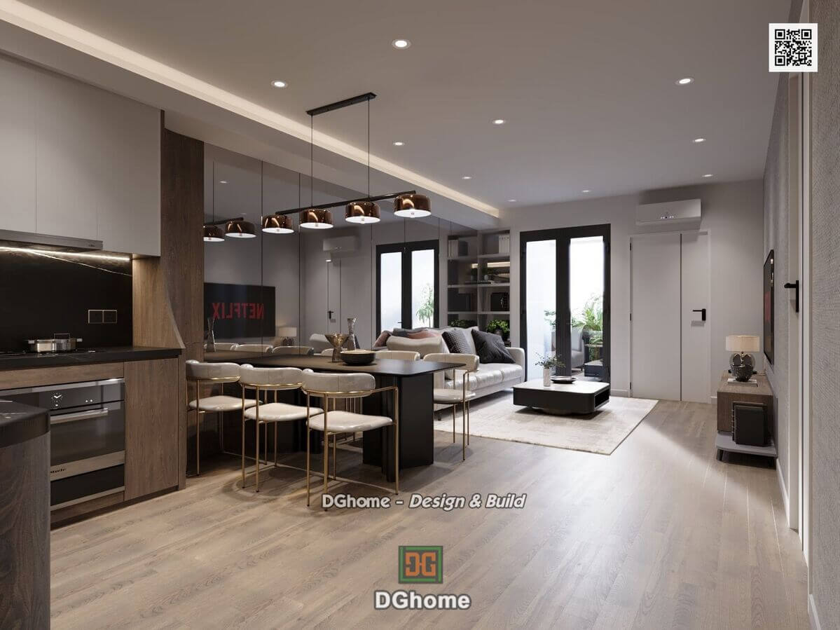 Sử dụng vách gương - Mở rộng không gian ảo